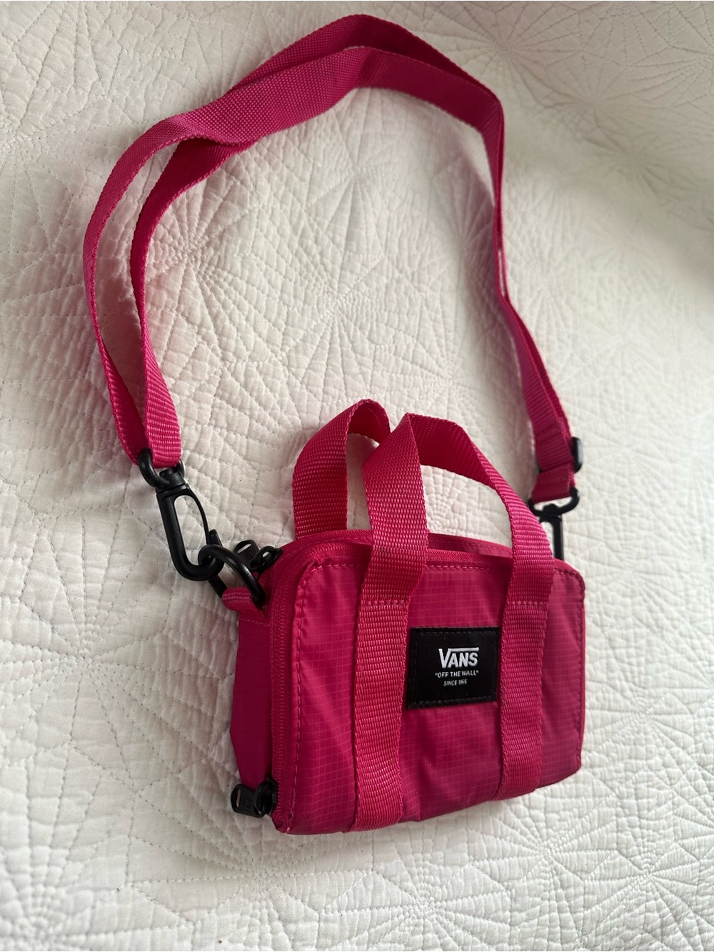 Vans Women‘s Pink Block Wallet Crossbody Bag - Picture 3 of 11